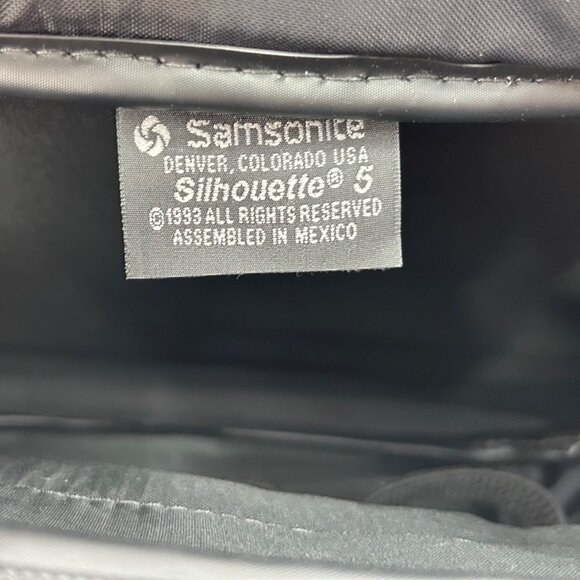 VTG SAMSONITE SILHOUETTE 5 MAROON & BLACK CARRY-ON TRAVEL BAG W/ MIRROR MULTI CO - Picture 7 of 8